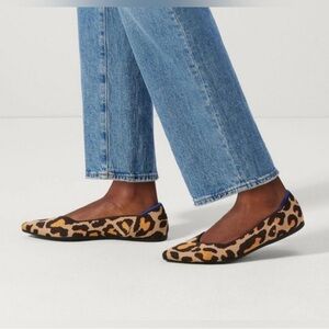 Rothy's Bold Animal Print Flats size 8
